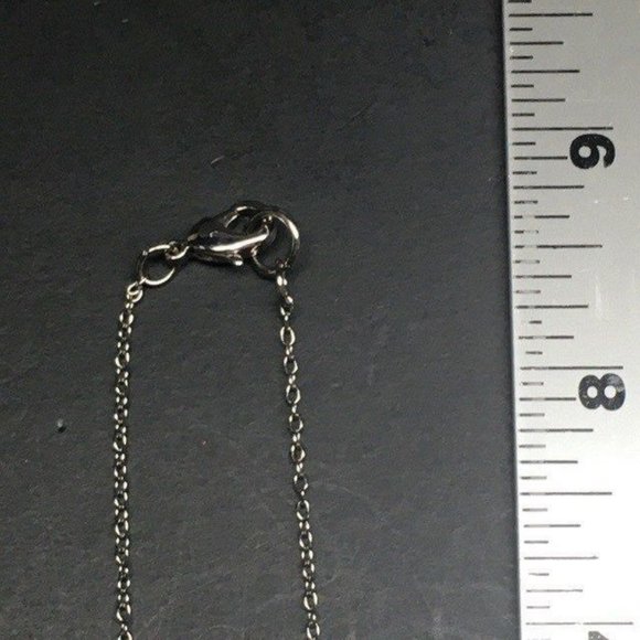 Rhinestone Heart Pendant Necklace Multicolor Silver White Barbie Soft Girl Retro - Picture 5 of 5